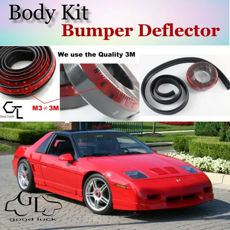 Bumper Lip Deflector Lips For Pontiac Fiero Front Spoiler Skirt For TopGear Friends to Car View Tuning / Body Kit / Strip