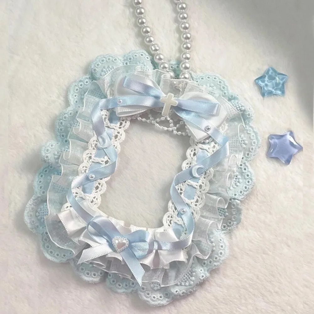 

Kawaii DIY держатель для карт с лентой Лолита кружевной чехол для фотокарт Idol дисплей ручной работы защитный чехол для фото карты