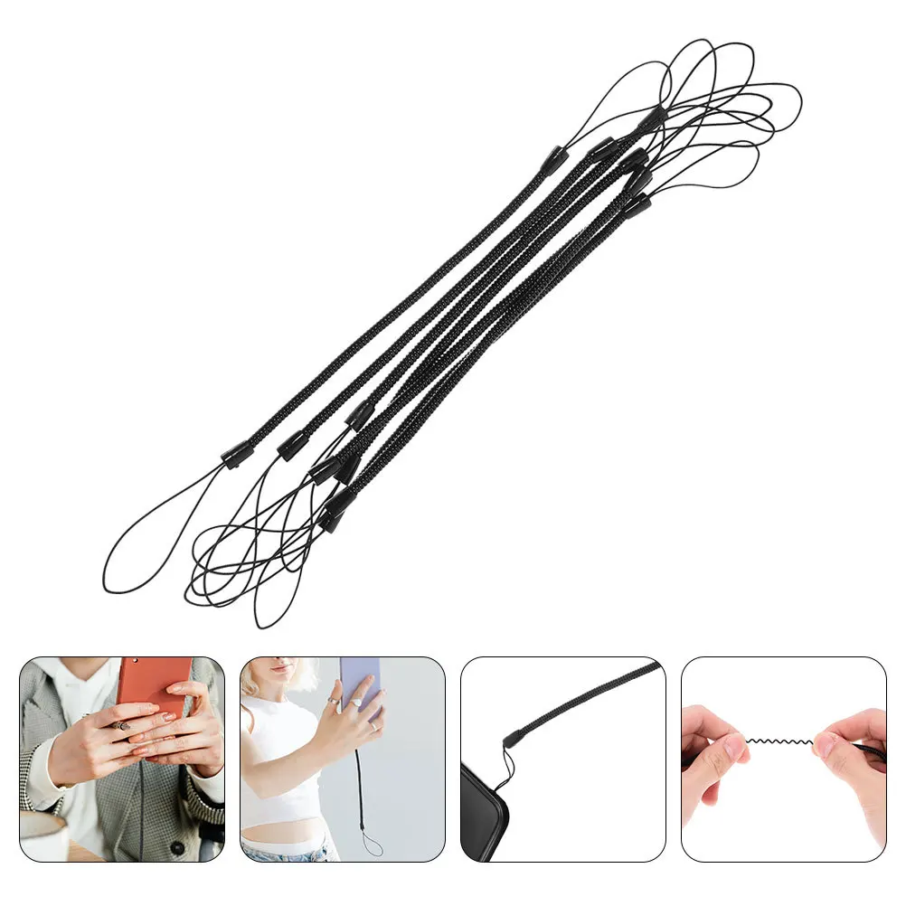 

10Pcs Phone Lanyard Long-Lasting Spring Pen Fixing Rope Anti-Loss Rope Stylus Pen Holder for Professionals Students