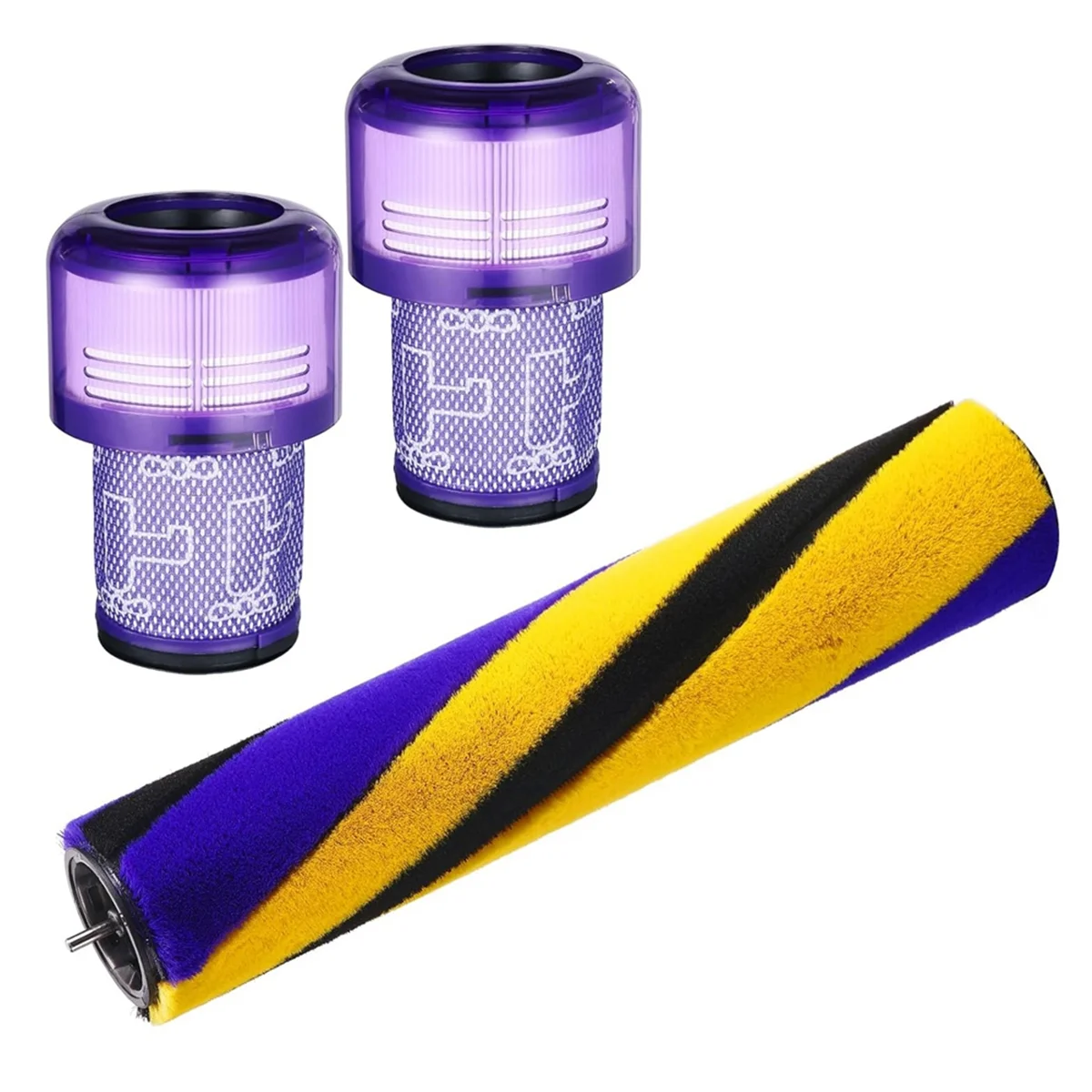 A62x para dyson v12 detectar escovas de rolo fino, acessórios de bico de piso de rolo de aspirador de pó com filtro hepa