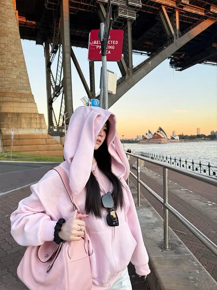 

American Retro Spring Short Printed T-shirt Long Sleeved Top Women's Loose High Waisted Work Pants Two-piece Set Female Clothes