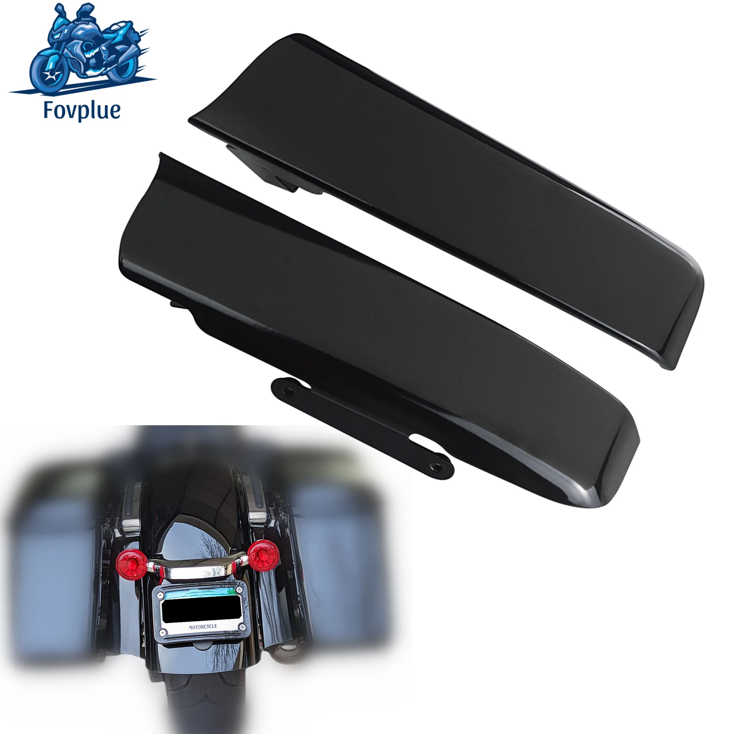 Tylne sakwy motocyklowe paski wypełniające szczeliny pasuje do Harley Davidson Touring Road King CVO Electra Glide Ultra Classic 2014-up