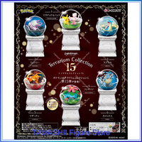 Original Re-Ment Pokemon: Terrarium Collection 15 Full Set Collectible Toys Charizard Venusaur Anime Figures Collection Model