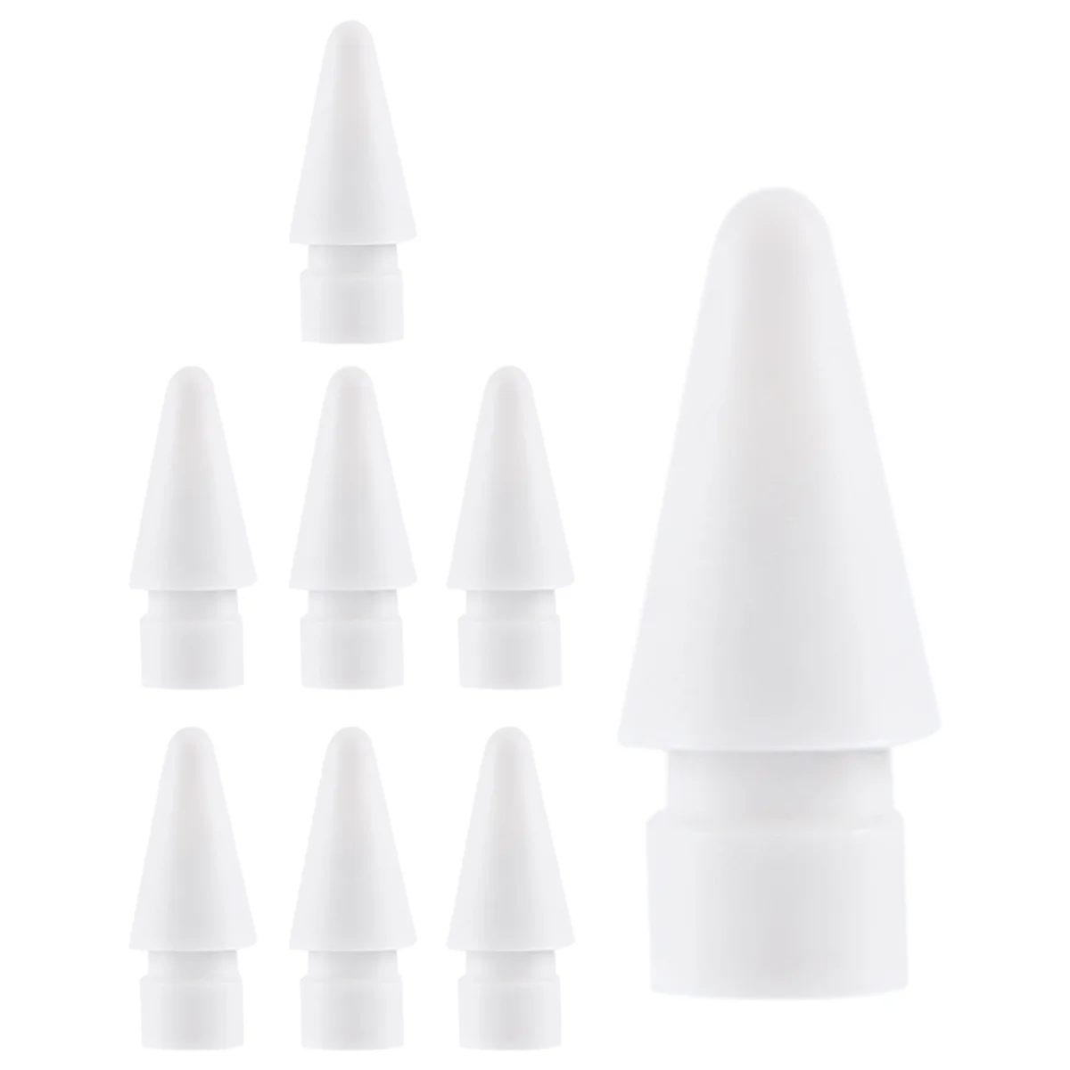 T88C 8 Pack Replacement Tip for Pencil Nibs for Pencil 1St & 2Nd Generation (White)