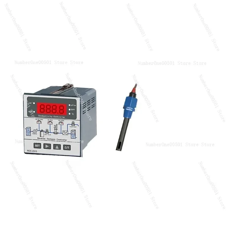 CCT7320 Industrial Online Single Stage Reverse Osmosis + Resistivity Meter RO ControllerROC-2315 + 1.0 Plastic Electrode