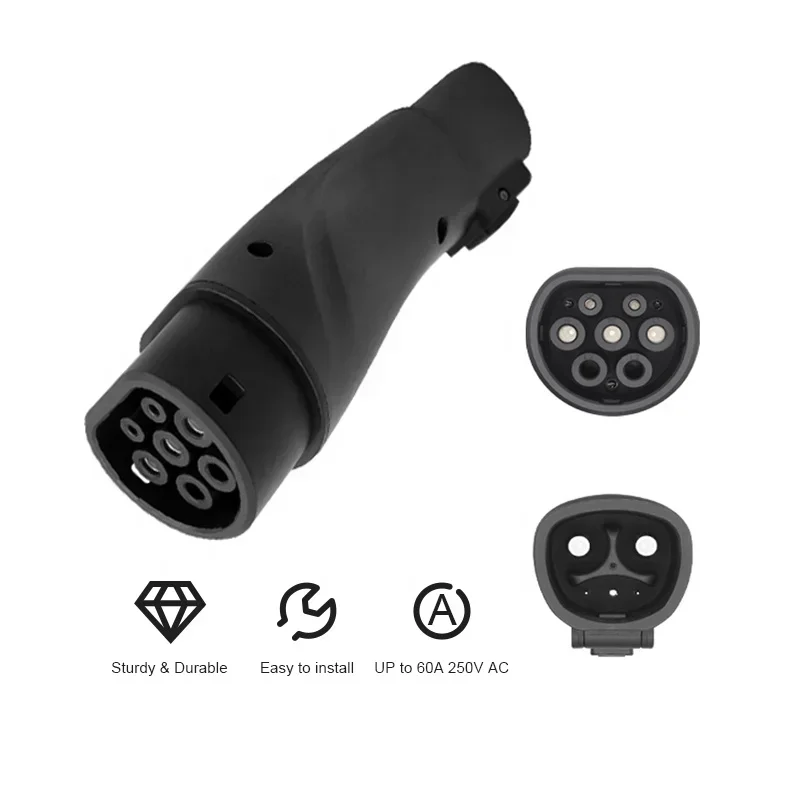 teslas  To Type  Car Adapter Suitable For teslas  Type2 Converter EV Car Charger Parts & Accessories Charging Connector