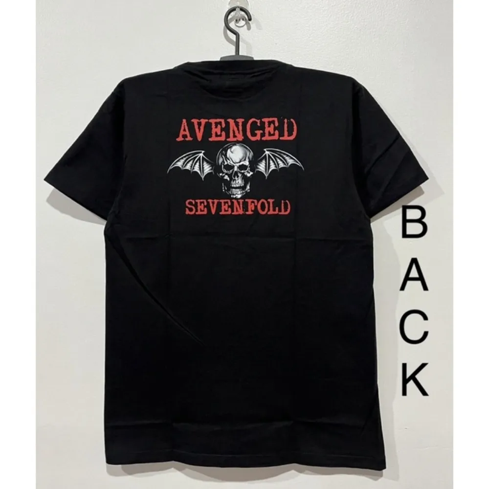 T-SHIRT AVENGED SEVENFOLD ROCK YEAH BRAND THAILAND TSHIRT A7X Print Graphic Tee Unisex Baju T Shirt Lelaki 100% COTTON