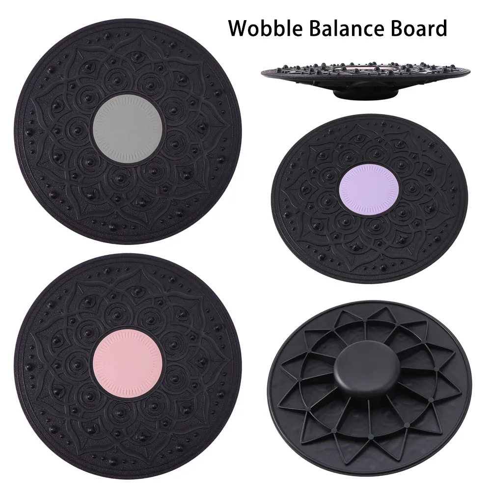 Increase Focus Foot Massage Yoga Balance Board Anti-Slip Wobble Balance Training Board Durable Ballet Plastic Core Trainer Home