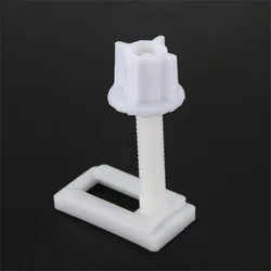 Full Set Bolts Screws Kit For Toilet Seat Repair 2 X Sliding Plates 2 X Bolts 2 X Washers Premium Plastic Smooth Surface