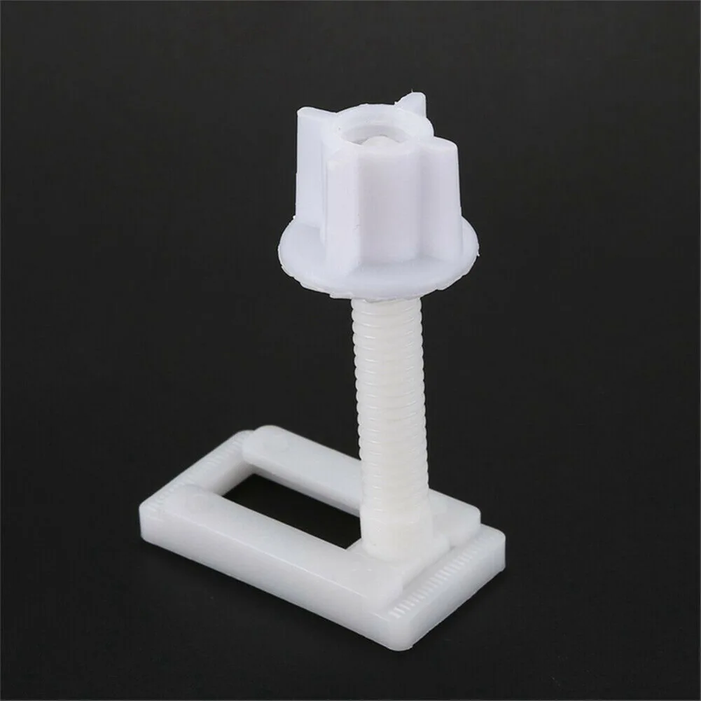 Full Set Bolts Screws Kit For Toilet Seat Repair 2 X Sliding Plates 2 X Bolts 2 X Washers Premium Plastic Smooth Surface