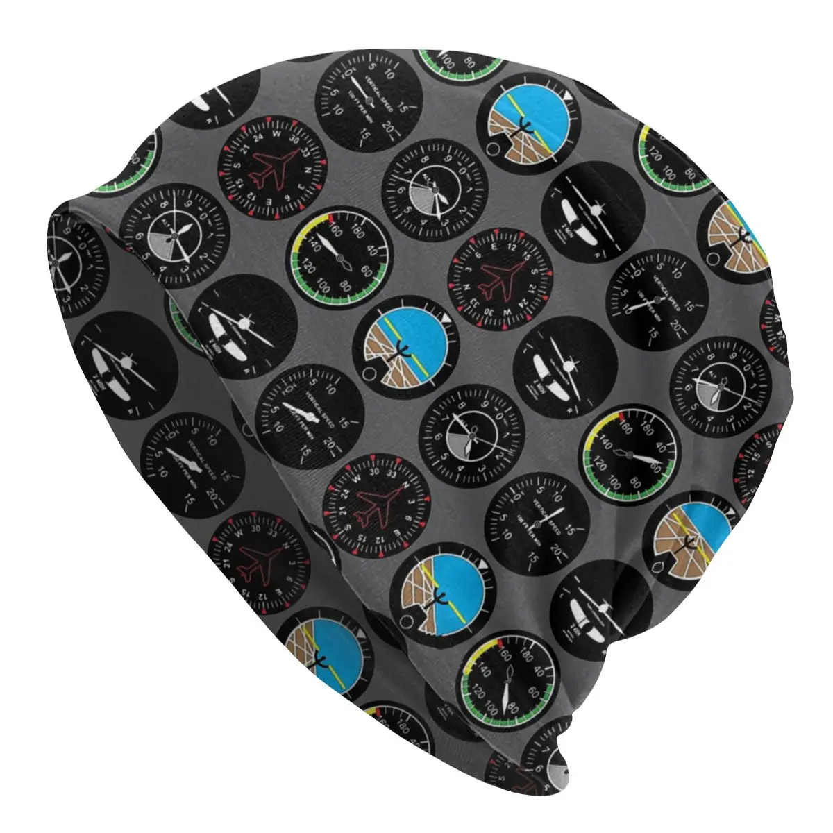 

Airplane Pilot Flight Instruments Men Women Thin Beanies Cycling Ski Cap Skullies Bonnet Hat