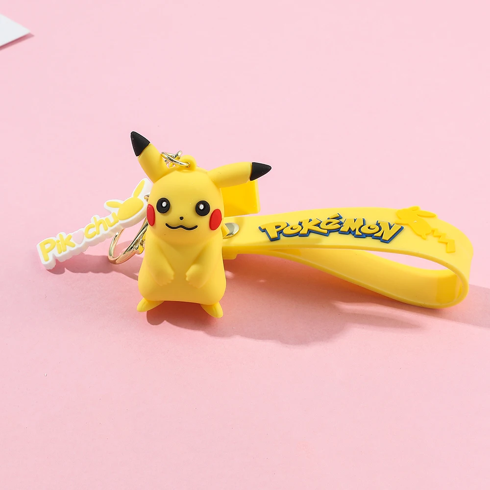 Pokémon sleutelhangerset - schattige Pikachu & Friends Q-versie sleutelhanger, anime rugzak charme, Kawaii cadeau voor fans en koppels (verjaardag
