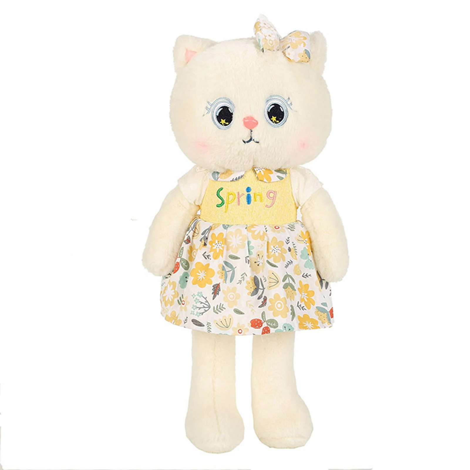Simpatico cuscino da tiro con animali di peluche a forma di gatto principessa per bambini
