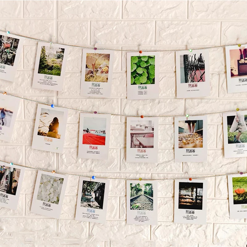 Cristal Magnetic Cable Silver Photo Frame Rope Display