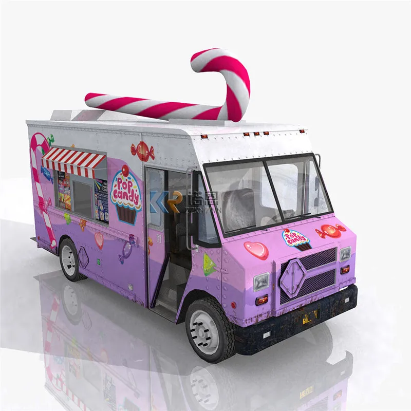 5 Meter Long Electric Snack Hot Dog Truck Car Mobile Ice Cream Food Cart Catering Trucks Coffee Kiosk for Sale