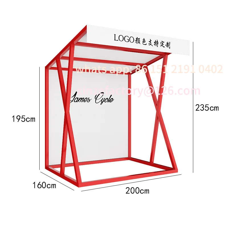 تخصيص التجارية الشارع الغذاء وجبات خفيفة المشروبات عربة مبيعات السوق عرض رفوف كشك الطعام المحمول كشك رفوف