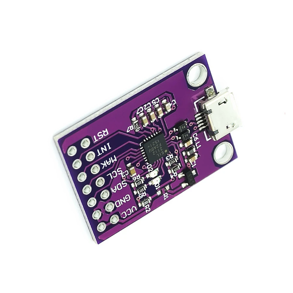 บอร์ดตรวจการ CP2112 1ชิ้นเชื่อมต่อ USB เข้ากับ SMBus โมดูลการสื่อสาร I2C 2.0ไมโคร USB ชุดประเมิน2112สำหรับเซ็นเซอร์โมดูล CCS811