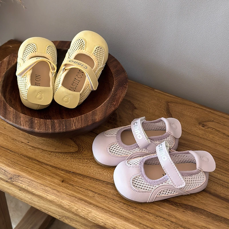 

Toddler Tennis Shoes Mesh Breathable Baby Walking Shoes Lightweight Soft Sole 2026 New Girls Casual Flats Fashion Non-slip
