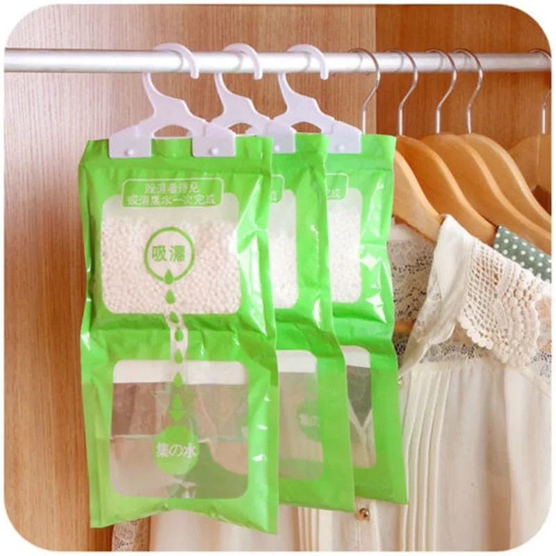 1/5/10PCS Hangable Wardrobe Moldproof Moisture Proof Dehumidification Bag Moisture Absorbing Bag Closet Dehumidizer Eco Friendly