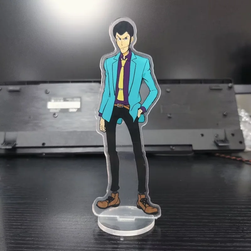 Japan Anime Lupin The Third Figures Rupan Sansei Jigen Daisuke Mine Fujiko Acrylic Standing Sign Model Toy Plate Desk Decor Prop