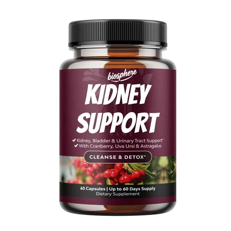 

Kidney support supplement - Kidney cleansing and repair cranberry extract capsules containing nettle and astragalus