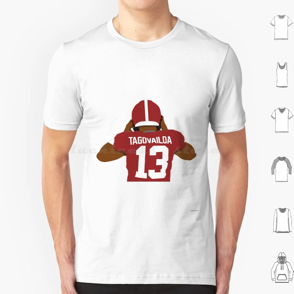 Tua Tagovailoa Minimalist T Shirt Cotton Men Women DIY Print Tua Tagovailoa Hawaii College Football College Football Playoff