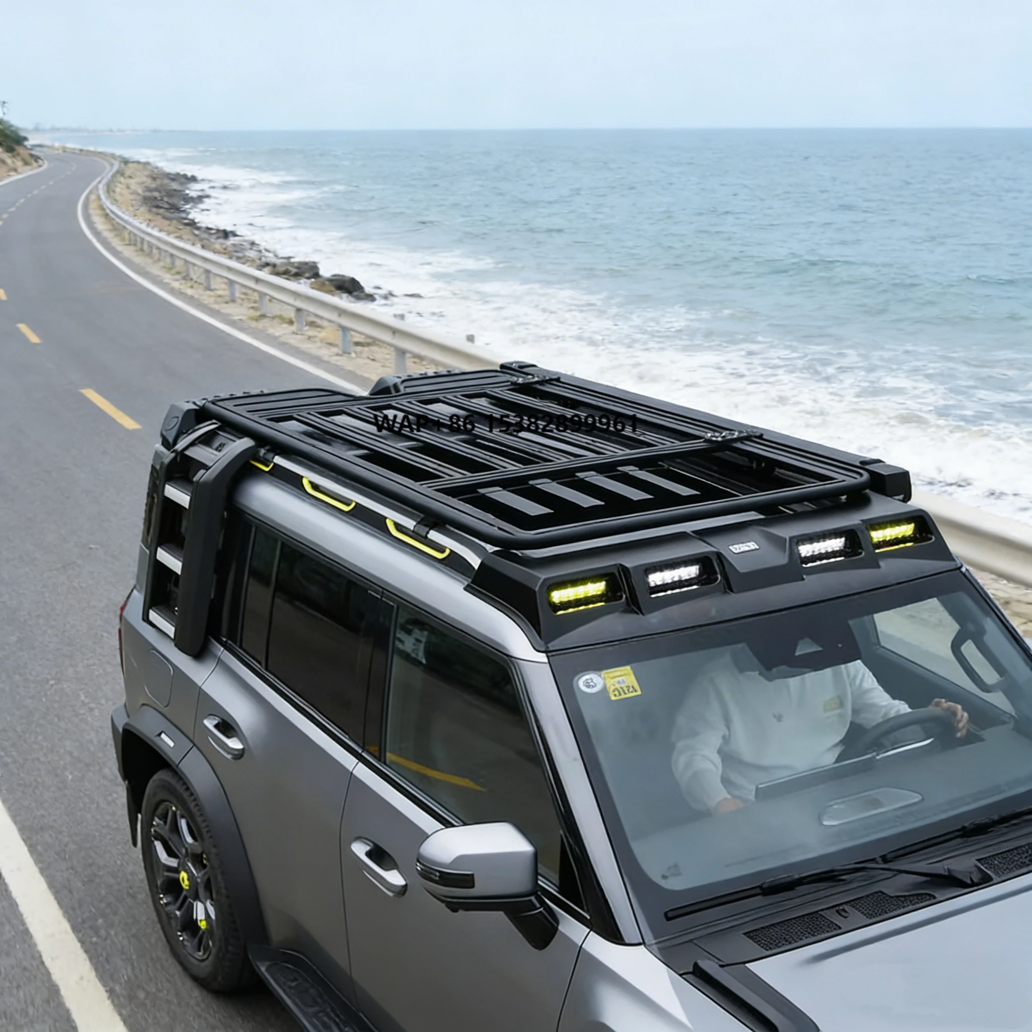 

Off-road 4x4 Auto Part Aluminum Alloy Car Roof Racks for Discovery 3 4 5 Car Roof Luggage Rack Exterior Accessories