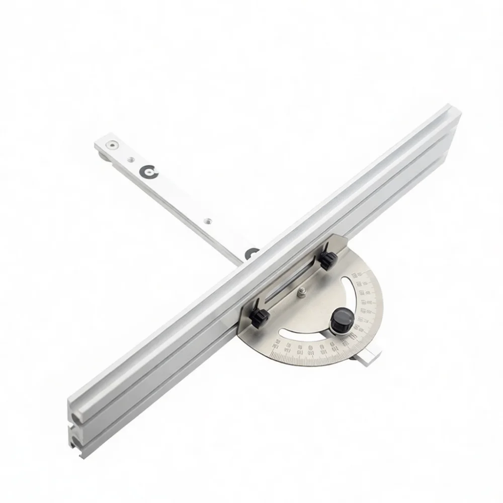Professional Miter Gauge For Jingwu Sawing Machine Woodworking Angle Cutting Tool Durable Steel Sliding Jig Gadget Precise