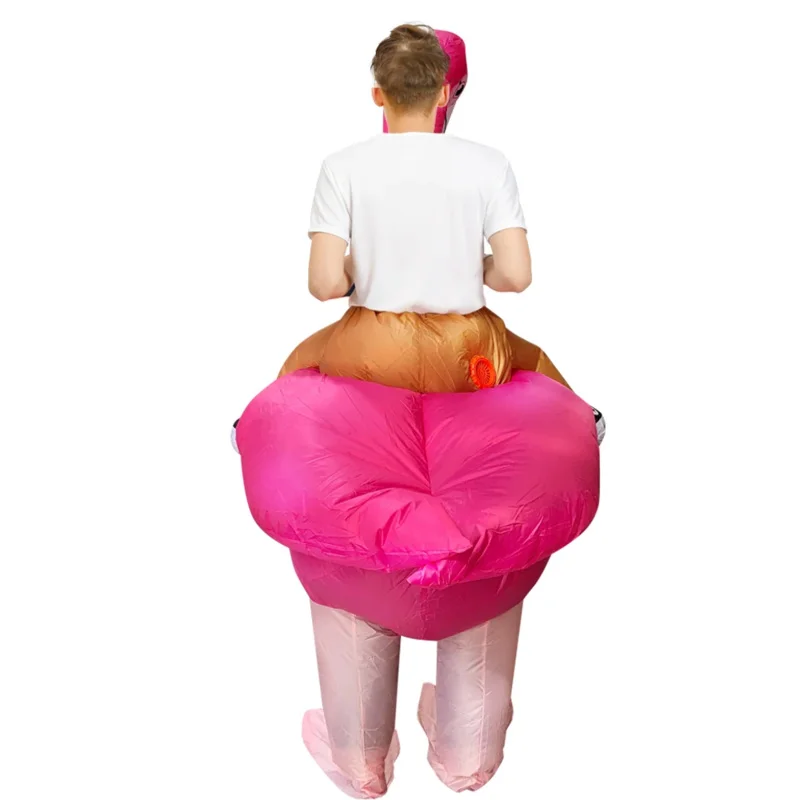 Disfraz inflable de flamenco para adultos, traje de Cosplay de Purim, Halloween, fiesta, Carnaval, 2022