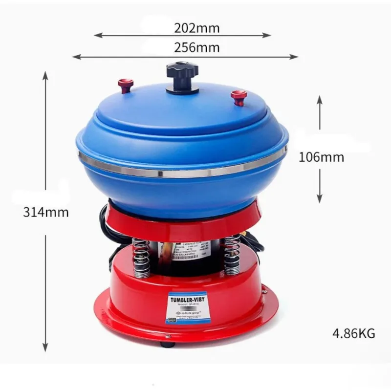 Vibrating Tumbler Polishing Machine for Metal Jade Agate Jewelry | Professional Jewelry Grinder and Polisher Tool