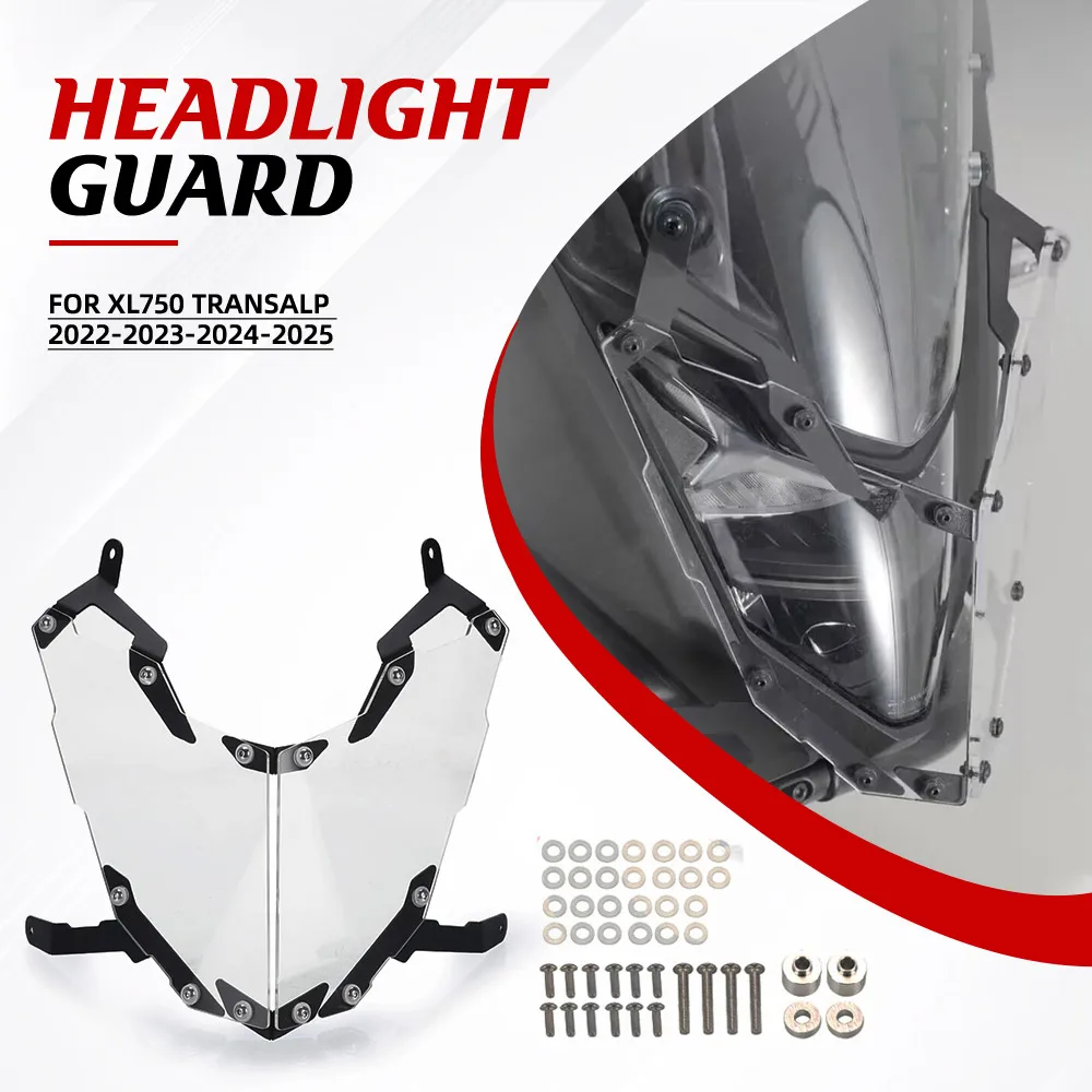 

XL 750 Headlight Guard Cover Head Light Protector FOR Honda XL750 Transalp 2022-2023-2024-2025 Motorcycle Accessories Aluminium