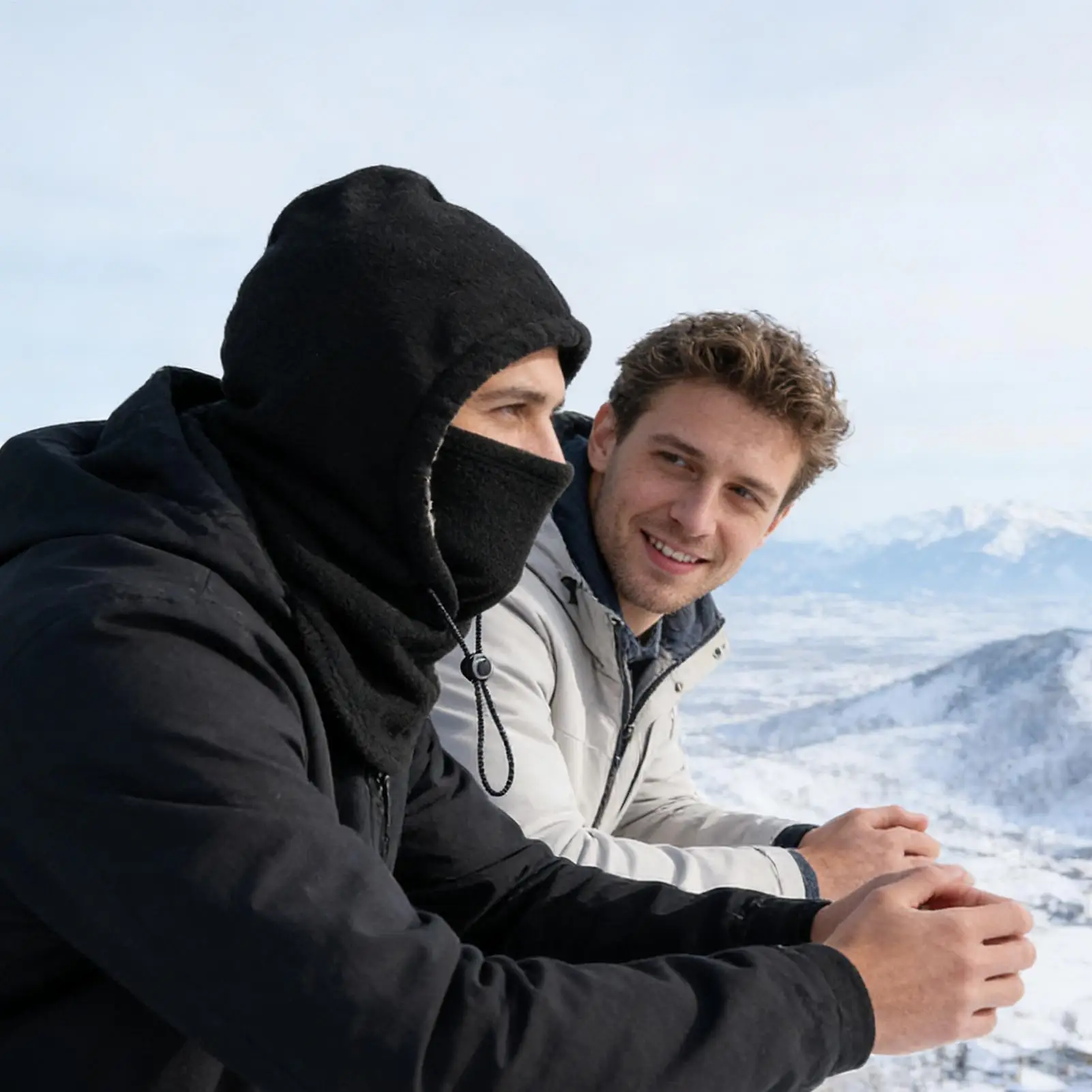 Winter Hat With Face Cover Breathable Adjustable Drawstring Windproof Outdoor Supplies Warm Winter Hat For Cold Weather Cycling