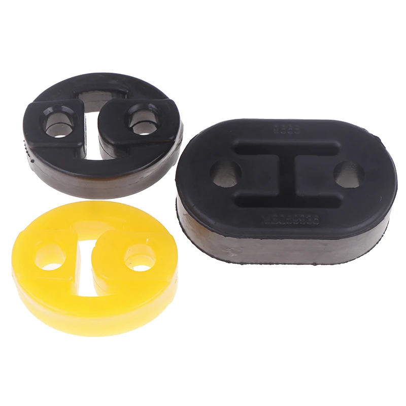 "Simplified Installation - Universal Vehicle Exhaust Tail Pipe Mounts, 2 Hole, 2pc-pack, with Hanger Insulator"