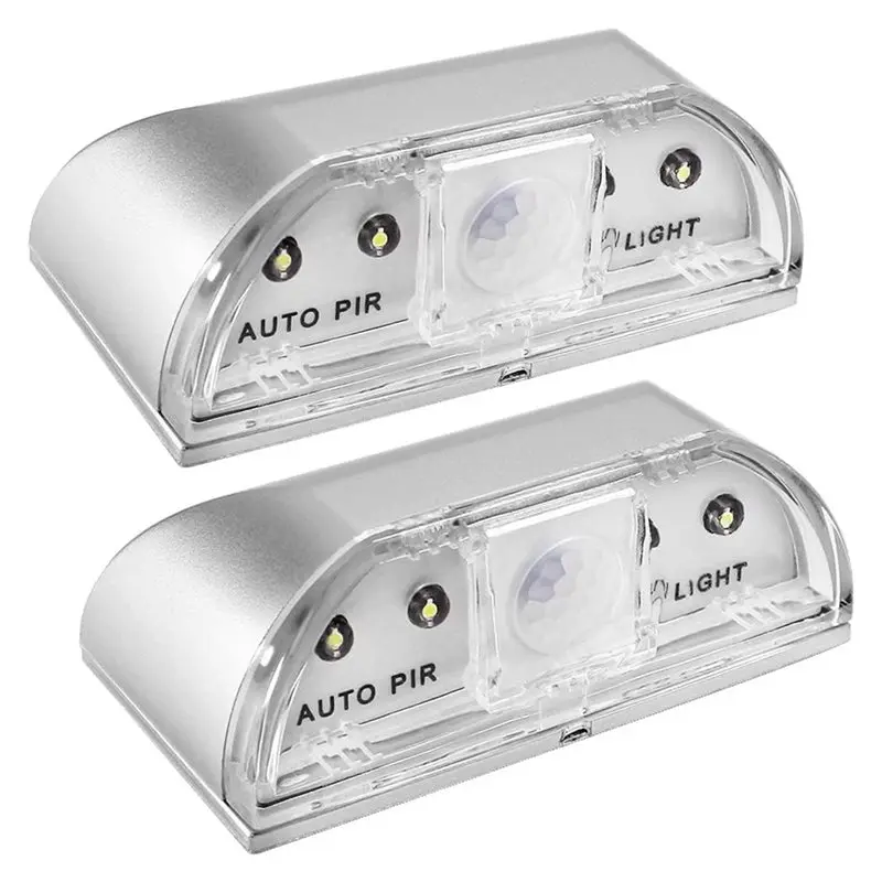 Y51A-Auto Sensor Motion Detector Keyhole Light, LED Door Light Night Light For Bathroom, Kids Room, Kitchen 2Pcs