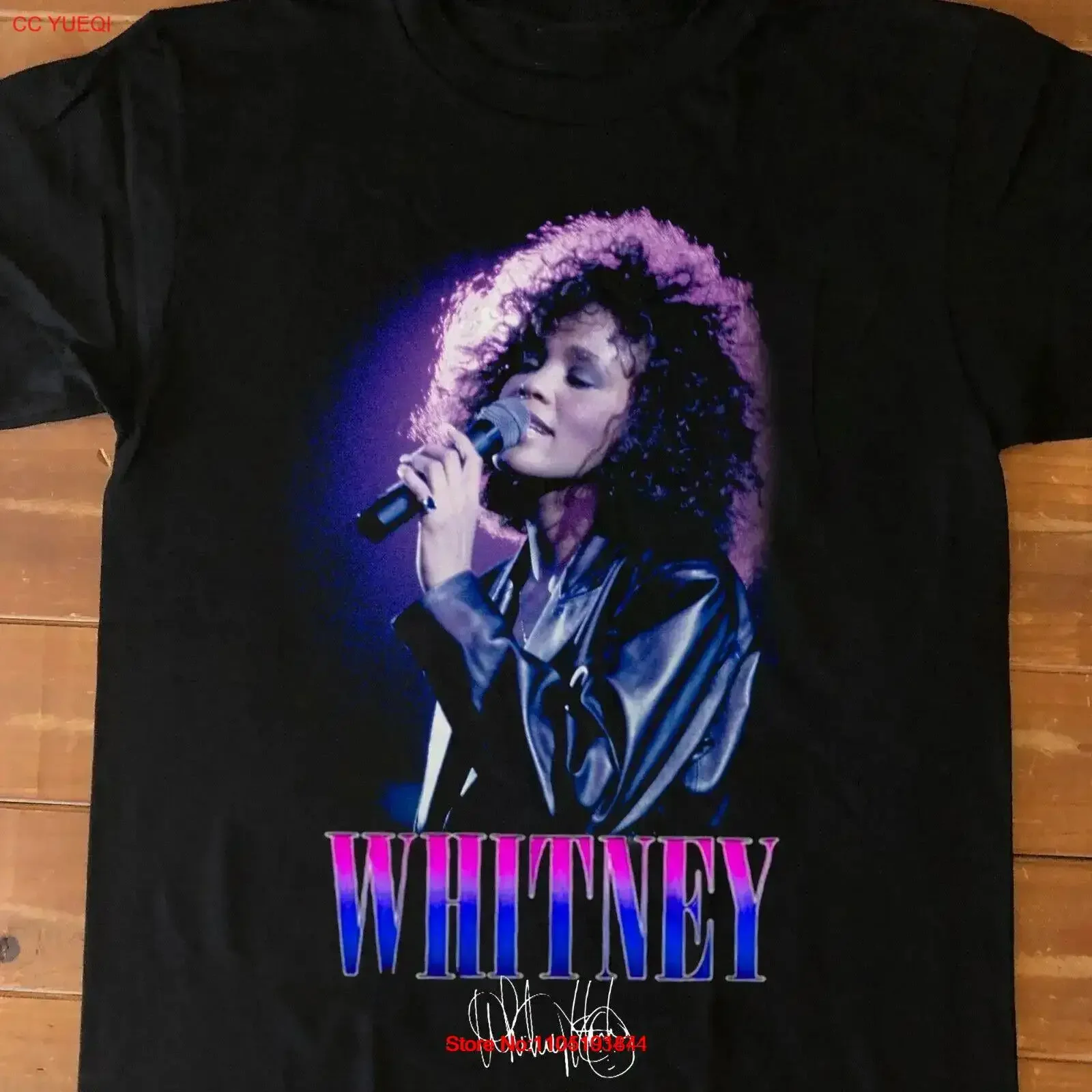 Hot Whitney Houston Live For Fans All Size T Shirt vintage Washed Casual streetwear Versatile Soft homme Breathable
