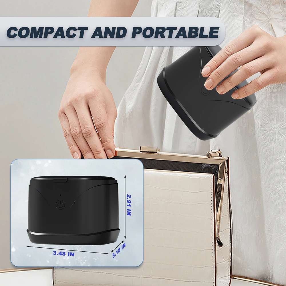 リテーナー超音波マシン 46kHz ポータブル超音波リテーナージュエリークリーン歯科リテーナーマウスガード時計リングジュエリー