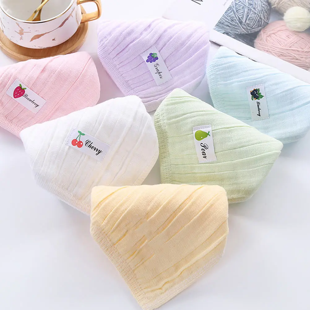 

4Pcs Pure Cotton Kids Handkerchief Gauze Square Face Towel Soft Skin Friendly Absorbent Washcloth Baby Sweat Saliva Wiping Cloth