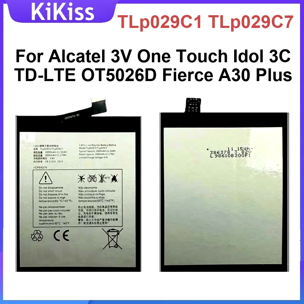 Battery Tlp029c1 Tlp029c7 For Alcatel Onetouch Idol 3V 3C TD-LTE OT5026D OT-5026J A30 Fierce Plus OT-5049Z OT-5049W