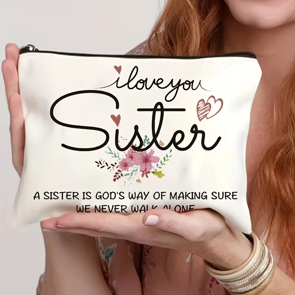 Cosmetic Travel Bag, Zippered Makeup Bag, Toiletry Bag, Pencil Case, Organizer Bag, Storage Bag, Women's Clutch Bag, Exquisite Gift for Friends and Teachers, Souvenir Gift