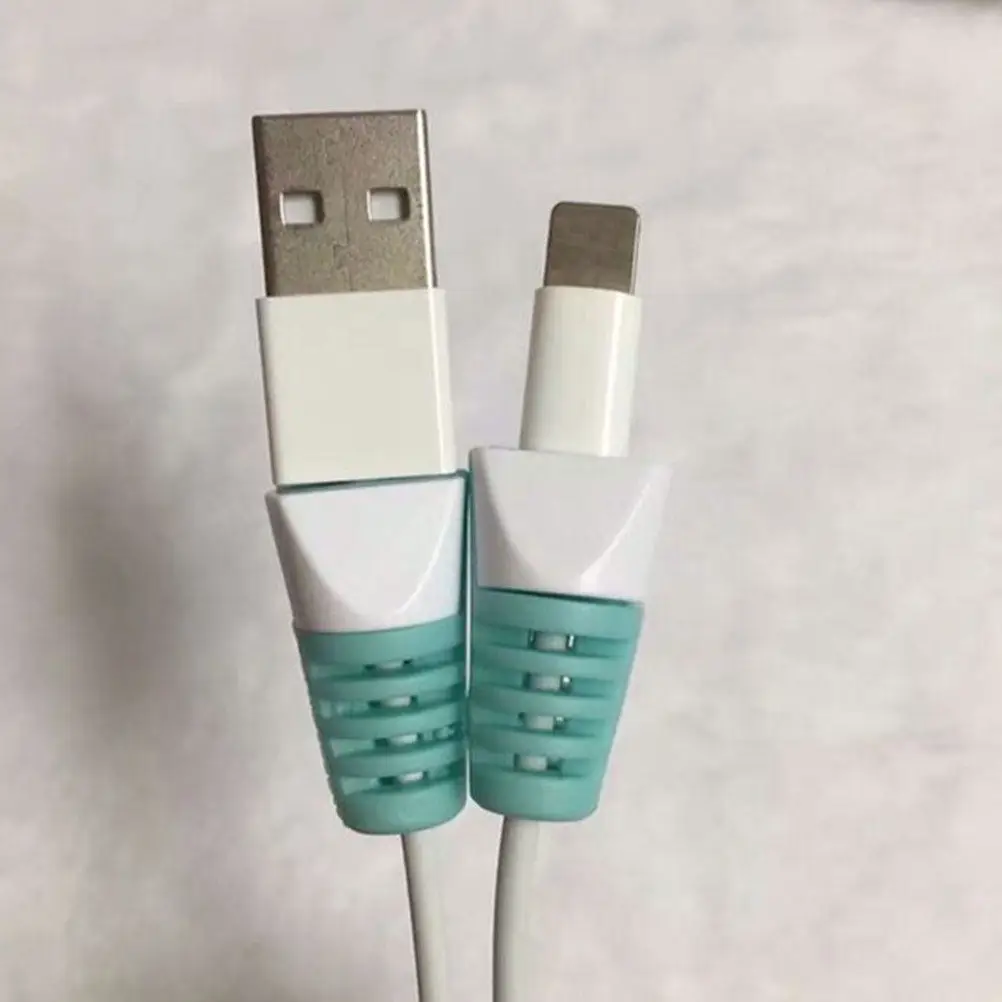 50Pcs Cable Protectors for Charging Cord ABS PVC Material Heat Dissipation Friendly Cord Sleeve Prevent Damage Colored