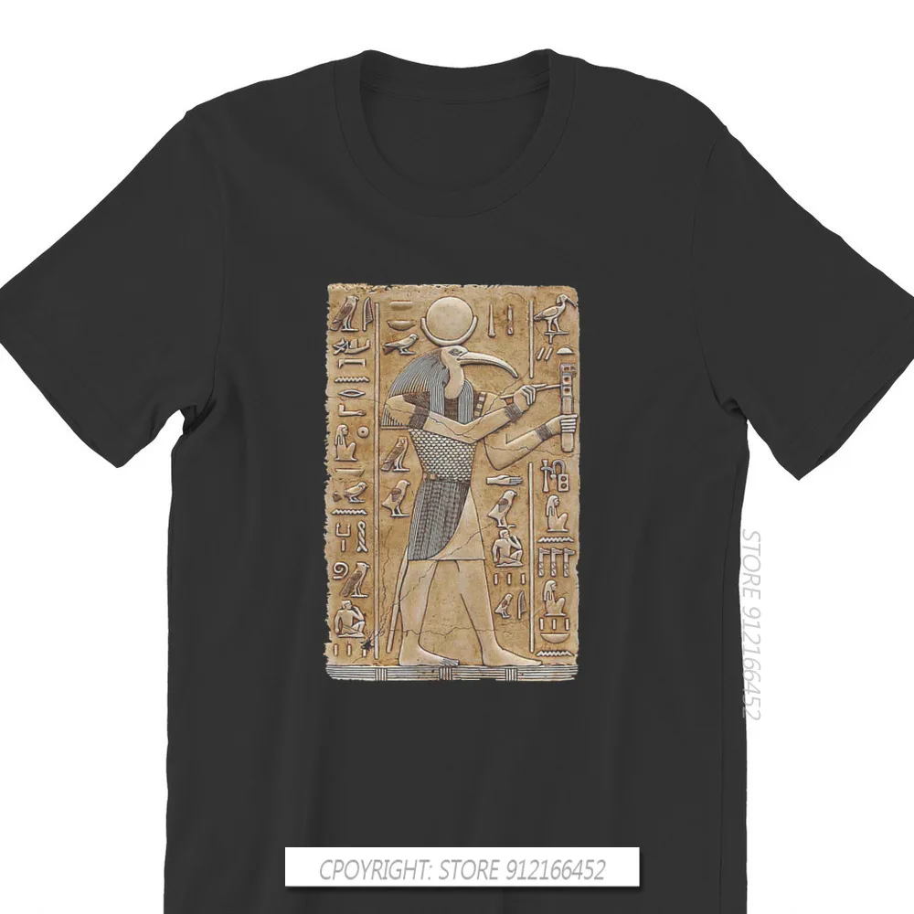 Egyptian Ancient Egypt Culture Thoth -Ancient Ian Deity T Shirt Men Vintage Clothing Top Cool Tshirt Graphic