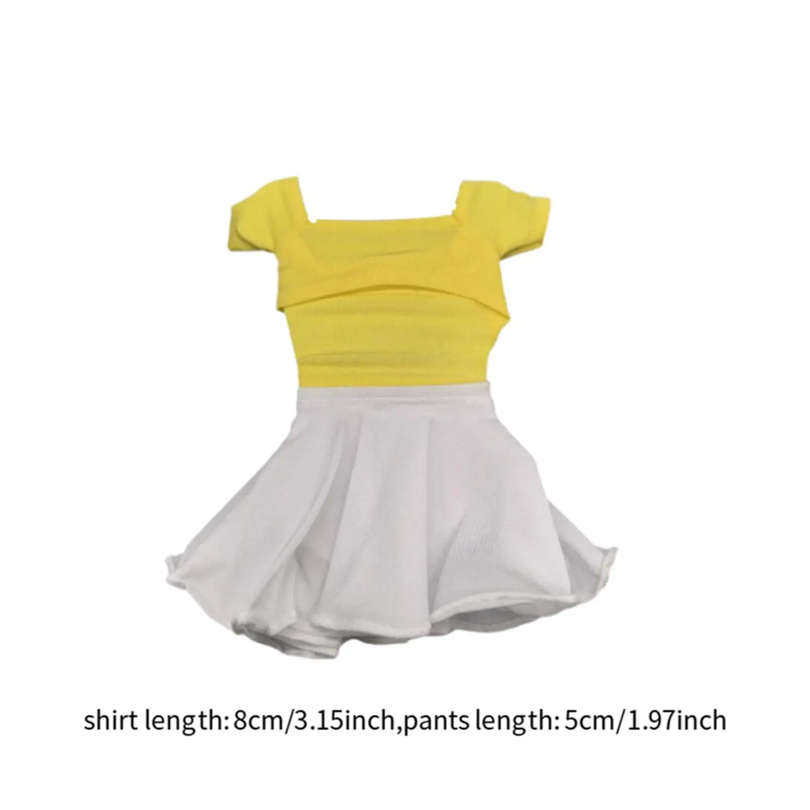 1/6 Schaal Vrouwelijke Figuur Plooirok Pak Mode Miniatuur Pop Kleding Aankleden Holle T-shirt en Rok Set Model Accessoire