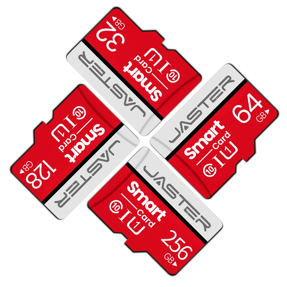 

JASTER High Speed SD Card Red Grey TF Card 128GB 64GB 32GB 16GB 8GB 100M/S U3 V30 C10 Flash Memory Card For Cams Drones Speakers