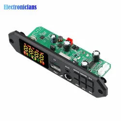 Bluetooth MP3 Decoding Board DC7V-24V Wireless Bluetooth Audio Remote Module Support TF Card USB FM Radio for Speaker