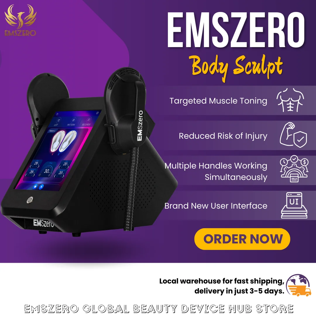 

EMSzero Machine Sculpting Body Muscle Stimulation Massager EMS RF Body Sculpt Electromagnetic Butt Fat Healthy Beauty Machine