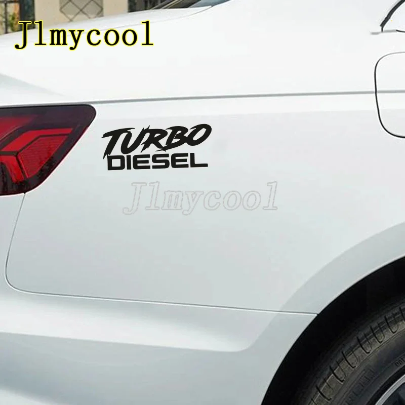 TURBO DIESEL Car Sticker Decal Funny Boosted Vinyl Black White Laser
