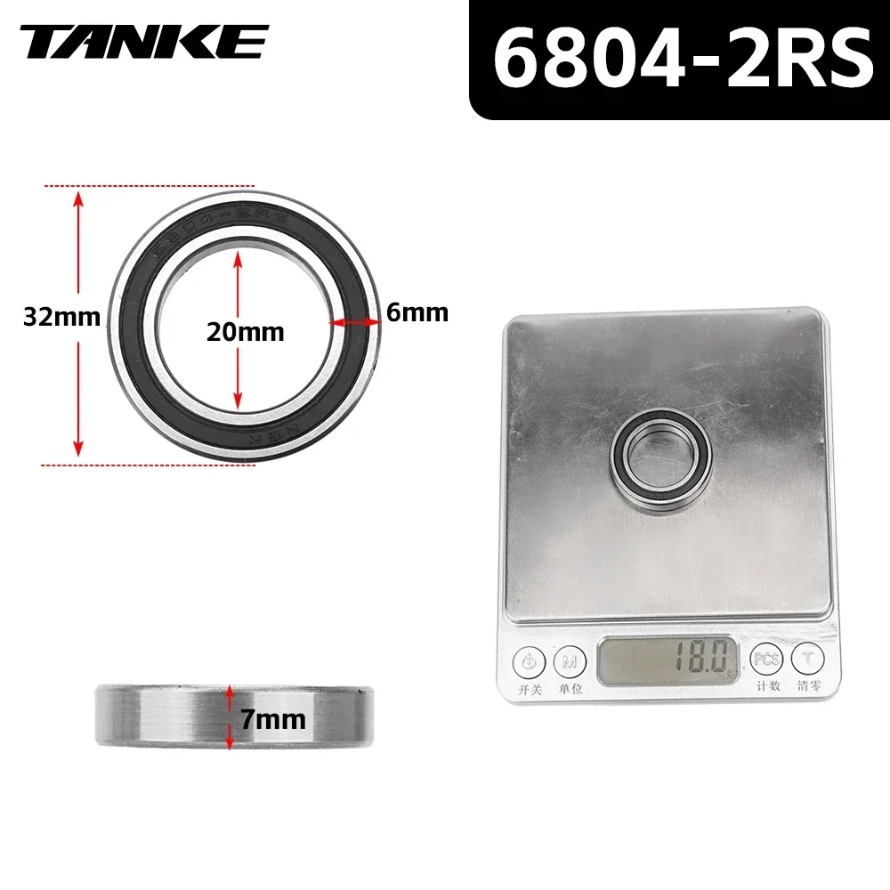Bicycle hub NBK bearing Palin 16257 or 6902 or 6804 or 6903 2RS Sealed Bearing Repair Parts For TANKE TH-390 Bicycle Accessories
