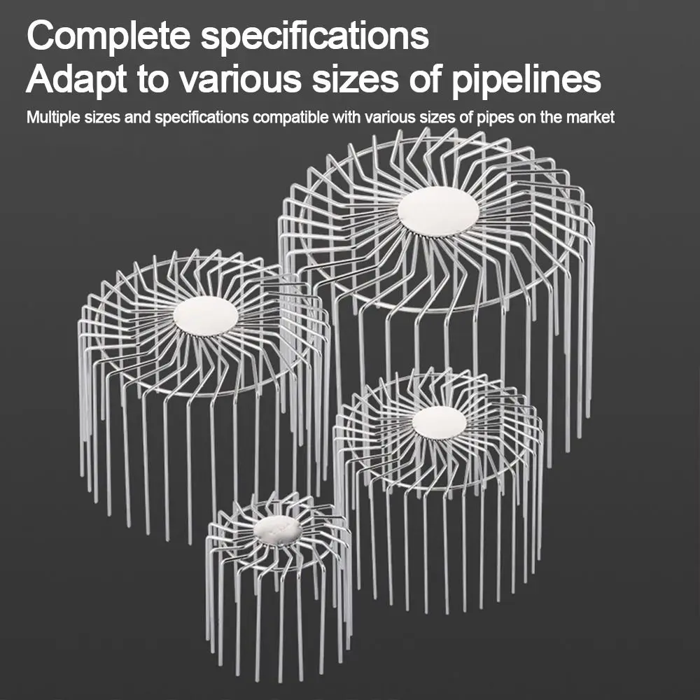 Stainless Steel Roof Floor Drain Leaf Debris Trap Downpipe Strainer Balcony Drainage Cover Anti-blocking Rain Pipe Cap