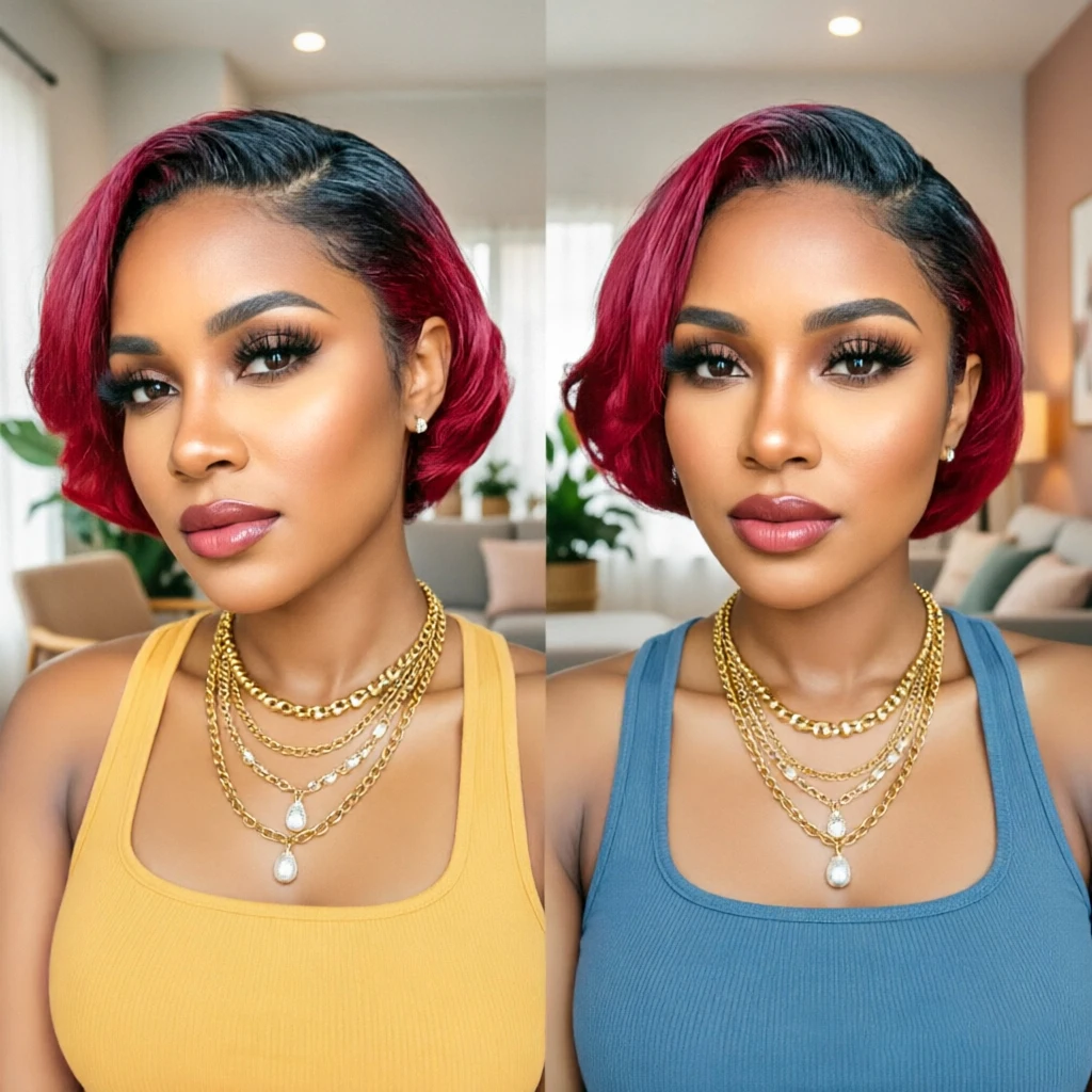 1b-99j-highlight-straight-short-bob-human-hair-wig-13x4-transparent-lace-front-wigs-pre-plucked-for-women