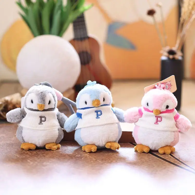 

Cartoon Cute Little Penguin Plush Doll Stuffed Toy Keychain Pendant Girly Keyring Bag Hanging Ornaments Couple Accessories Gifts